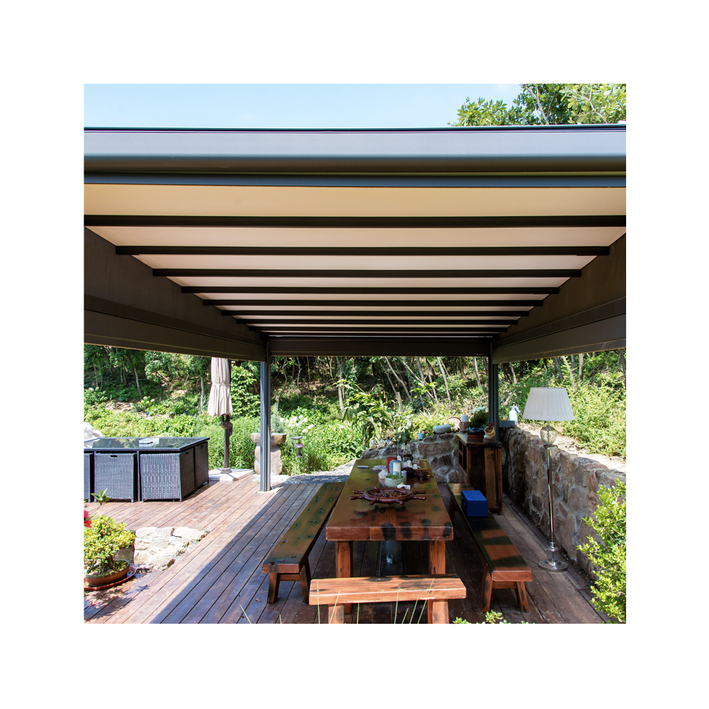 Garraf 遮阳电动可伸缩凉棚遮阳篷屋顶适用于室外露台凉棚天篷